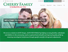 Tablet Screenshot of cherryfamilychiropractic.com
